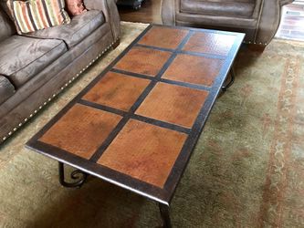 Hammered Bronze Coffee Table