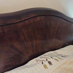 Classic and timeless Queen Size Sleigh Bed ( Solid Wood ).