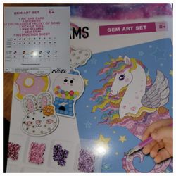🙂UNICORN GEM ART SET. THESE ARE AWESOME.  I DO THE BIGGER ONES.  8+ 