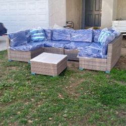 Modular Patio Couch Patio Sofa Patio Chairs Patio Furniture Set 🆕