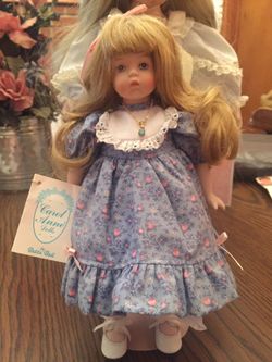 Carol Anne birthstone doll/March