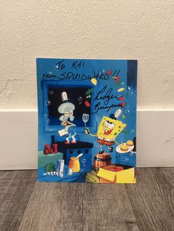 Signed Poster by Squidward