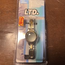 Vintage LTD Silver Gold Tone Quartz Watch 4x4 Analog Men's Wristwatch Japan