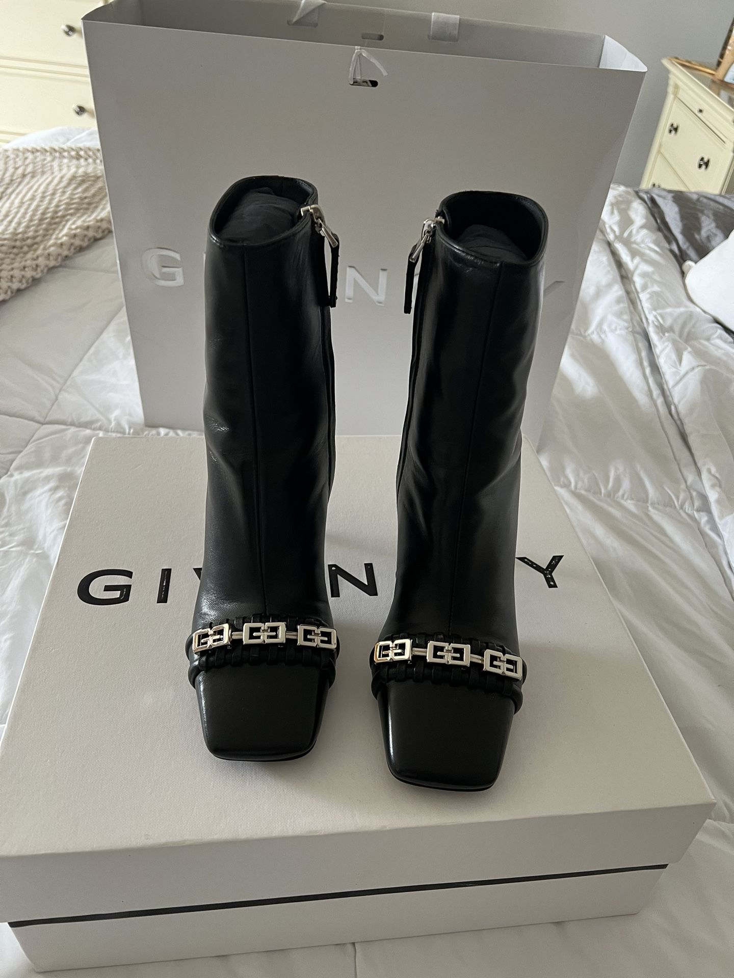 Givenchy G Woven Ankle Boots