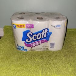 Pack 12 Rolls Toilet Paper Scott
