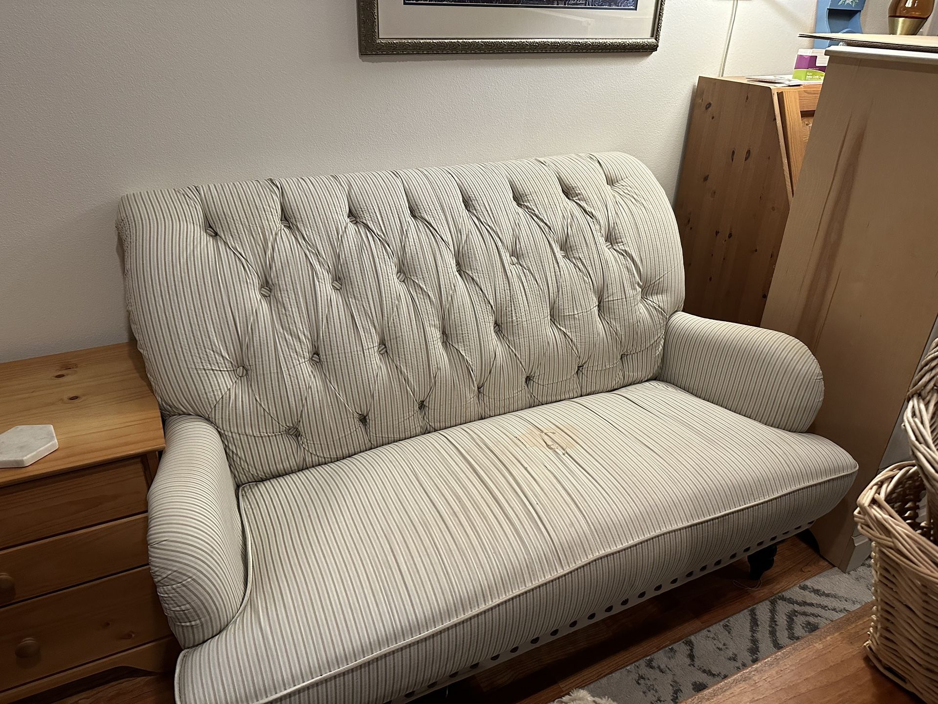 Tufted Loveseat Sofa -free