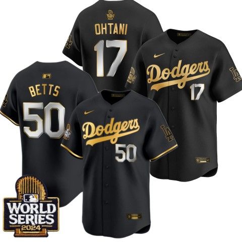 Mookie Betts Jersey Dodgers Gold Jersey World Series Men's Los