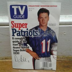 TV Guide January 25-31, 1997 (New England's Drew Bledsoe: Super Patriots! A Complete Guide to the Stars and Drama Behind Super Bowl XXXI