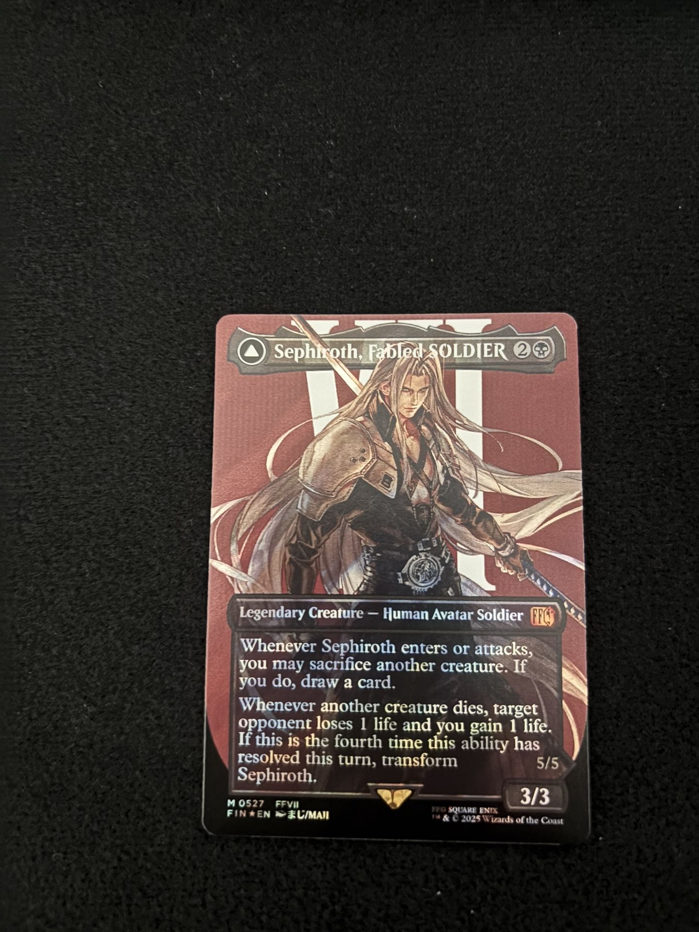 Sephiroth, Fabled SOLDIER (Borderless) (Surge Foil) (0527) - FINAL FANTASY (FIN)