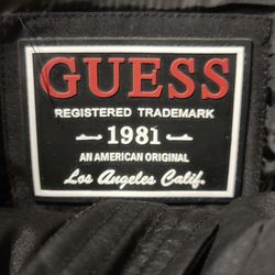 GUESS heavy weight hood snorkel jacket with faux fur trim hood