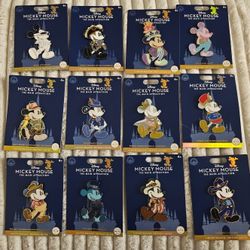 Disney Mickey Mouse The Main Attraction Complete Pin Set