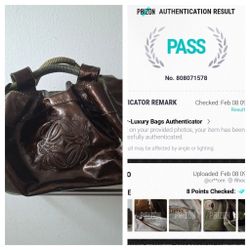 Loewe Vintage Nappa Aire Patent Leather Shoulder Bag 