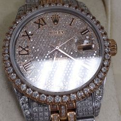 Rolex date just real diamond watch