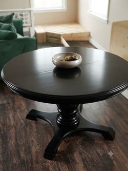 Wooden dining table