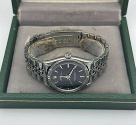 1964 Rolex Oyster Perpetual 34mm  Factory Black dial 1007 jubilee bracelet box papers
