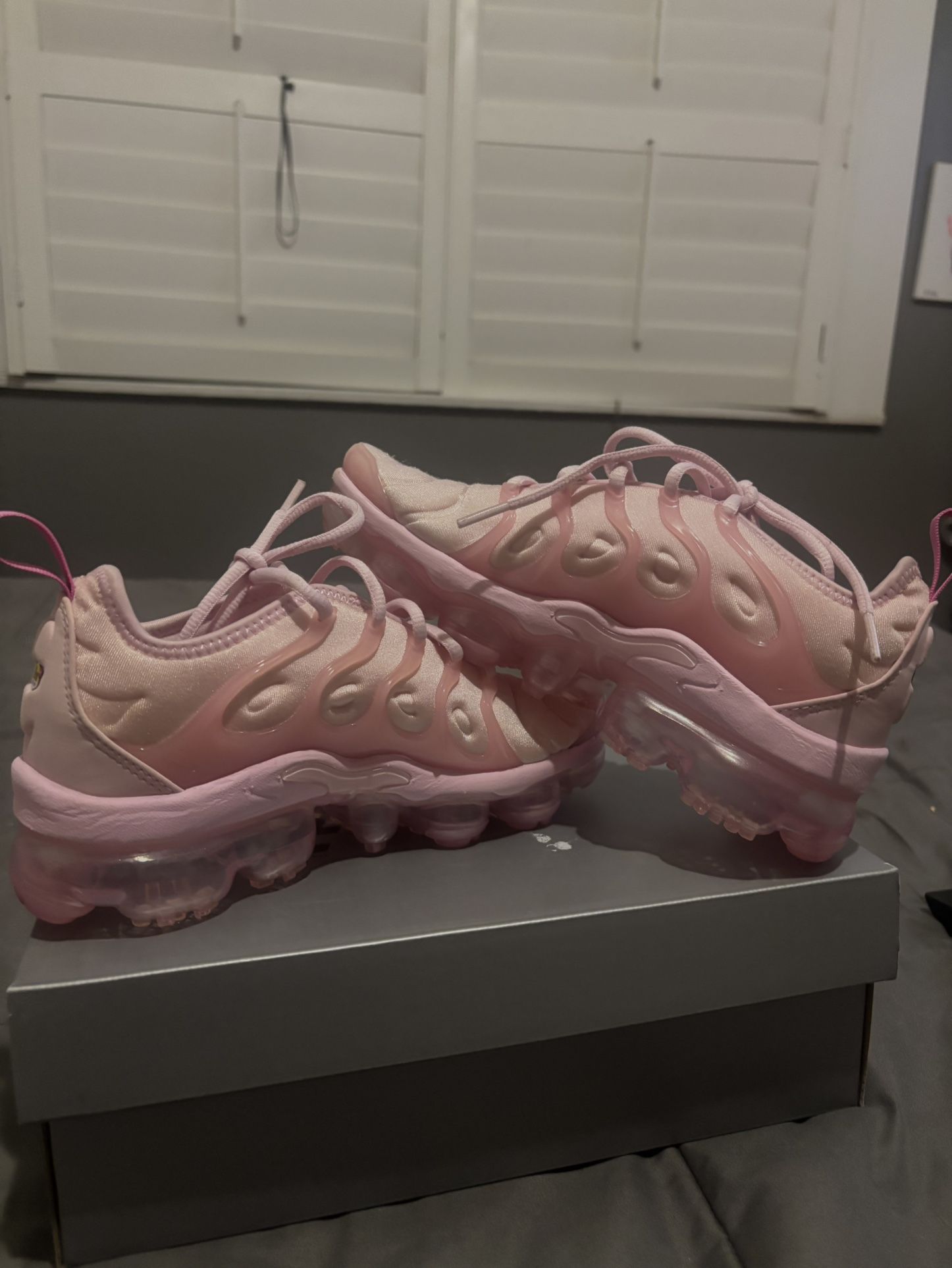 Pink Nike Women's Air VaporMax Plus (Size 5.0)