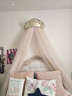 Pottery Barn Monique Lhuillier Gold Cornice & Tulle Sheers