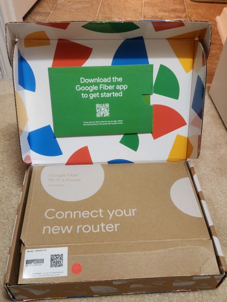 Google Fiber GFRG210T Network Box