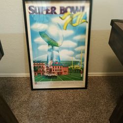 Super Bowl Xll Program Poster