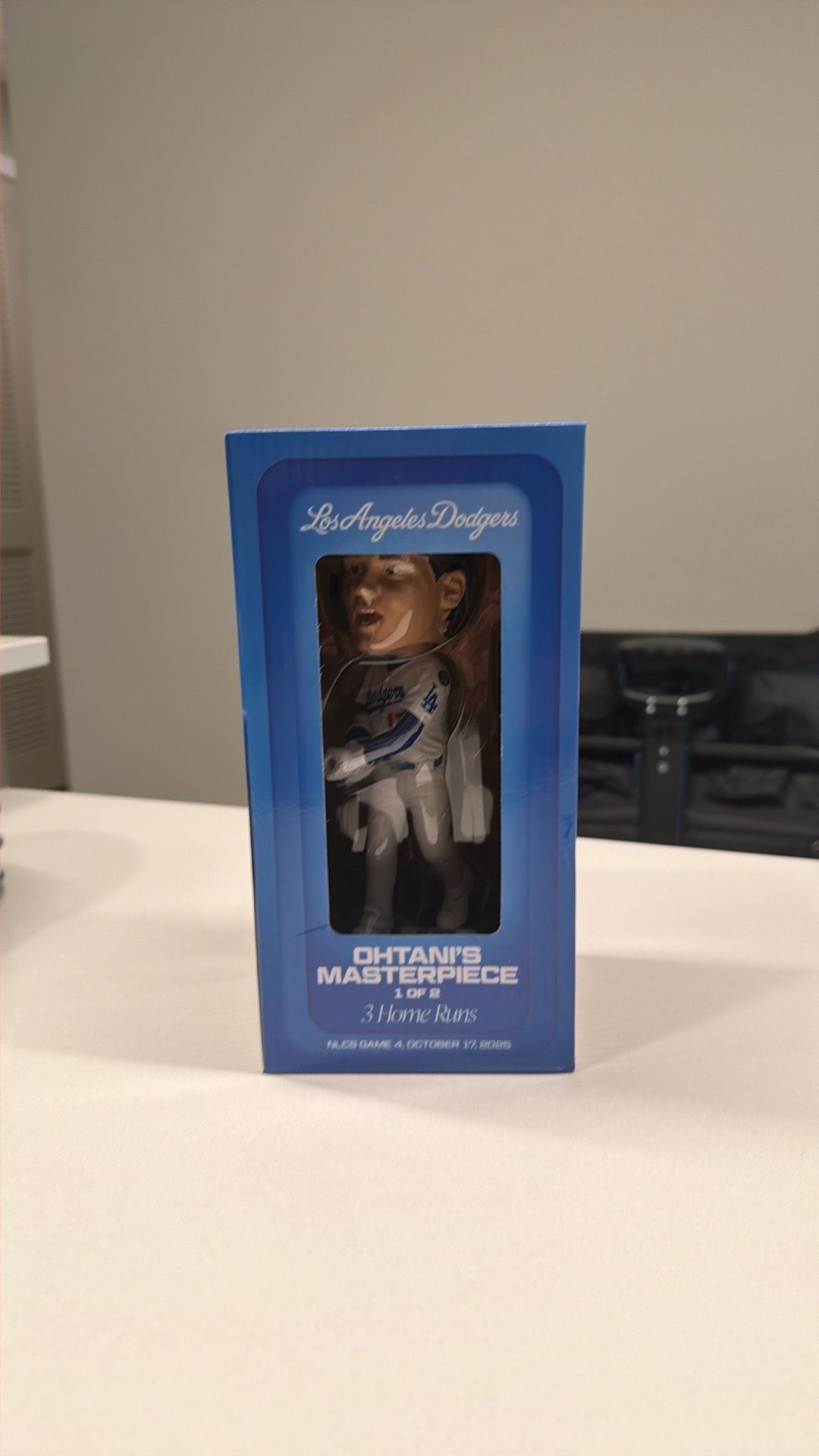 Shohei Ohtani’s Masterpiece Bobblehead SGA 1 of 2 — 3 HR 10 K NLCS Game 4 Oct 17 2025 LA Dodgers NIB