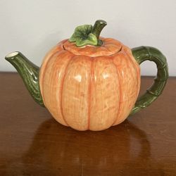 Enesco vintage pumpkin teapot Otagiri collection 