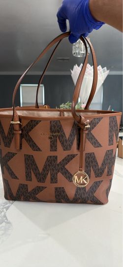 Michael Kors Large Logo Tote Bag, Brown, Like New