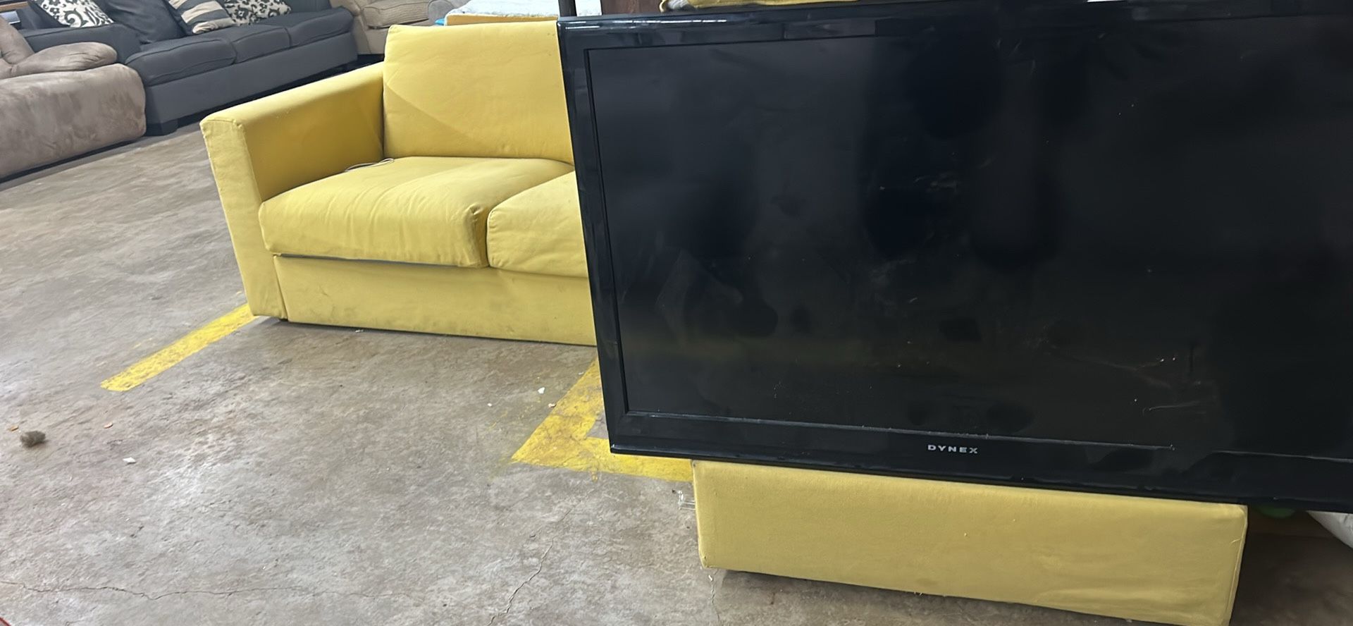 YELLOW IKEA SOFA W/ Storage chaise