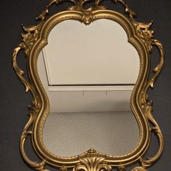 Vintage Syroco Mirror 30" Long 