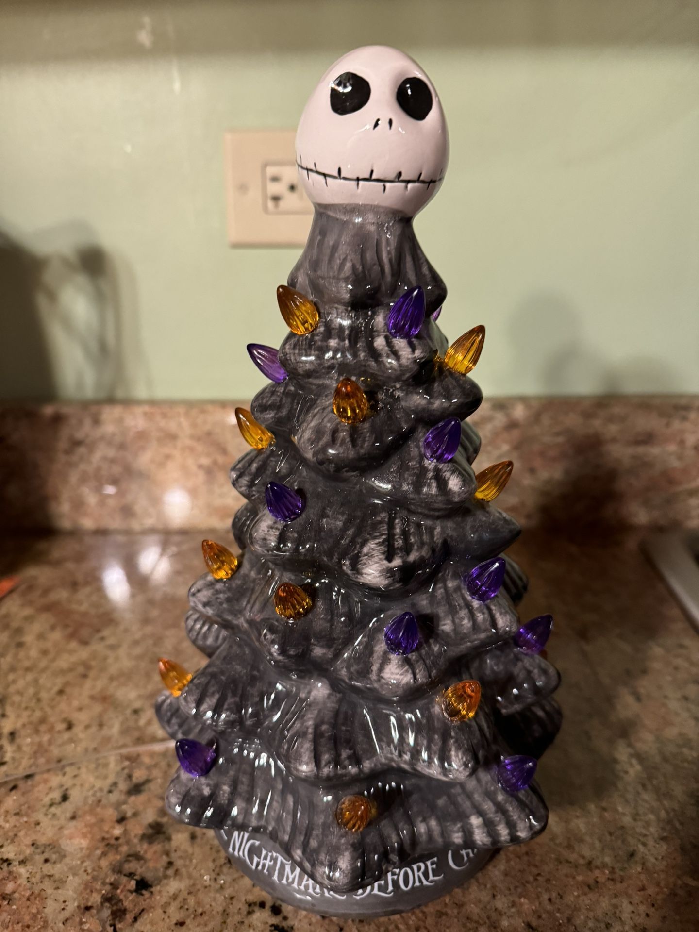 Disneys Nightmare Before Christmas Ceramic Tree