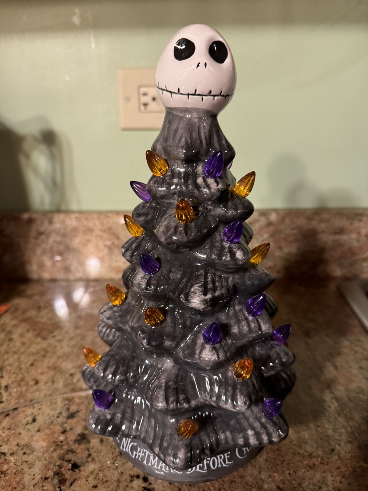 Disneys Nightmare Before Christmas Ceramic Tree 