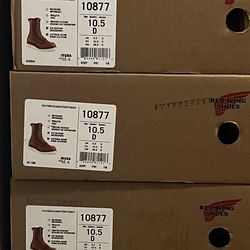 Red Wing Boots 9.5D, 10D, 10.5D, 11D