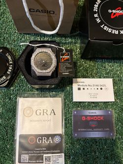 VVS Moissanite Iced Out G-Shock