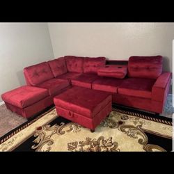 New Sectional + Ottoman 