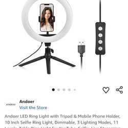 10" Ring Light  Brand New 