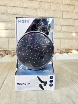 MOEN Attract with Magnetix 6-Spray 6.75 in. Dual Wall Mount Fixed and Handheld Shower Head 1.75 GPM