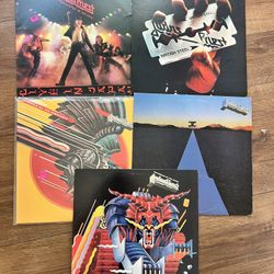 Judas Priest 5 Album vinyl record collection!