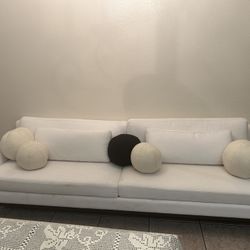 Restoration Hardware White ‘American Leather’