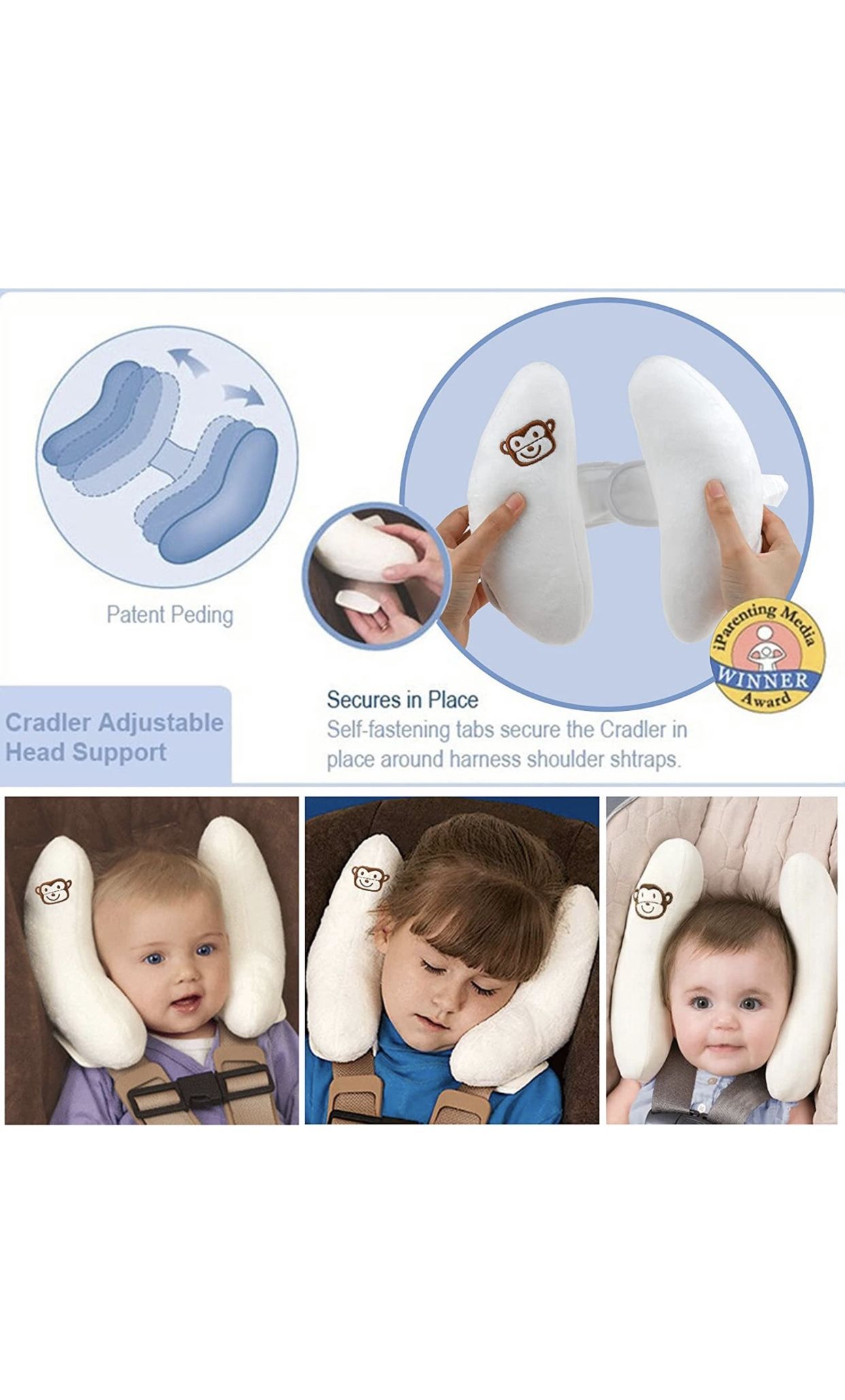 Adjustable Baby Car Seat Stroller Safety Pillow