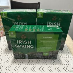 Irish Spring 8 Bar Soap Each Original $6 Each Or $17 For All 3 