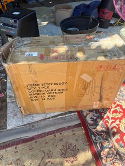 Dark Grey Adirondack Chair – New in Box set of $250 each