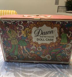 Vtg Topper Dawn And Friends Doll Case, Case Only - 11.5” X 7.5”