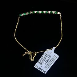 Gemstone Emerald Bracelet