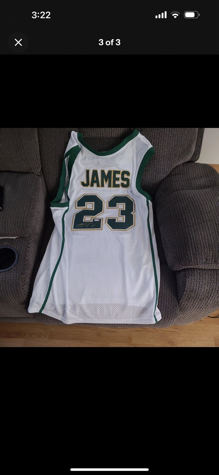 LeBron James  Jersey Auto 
