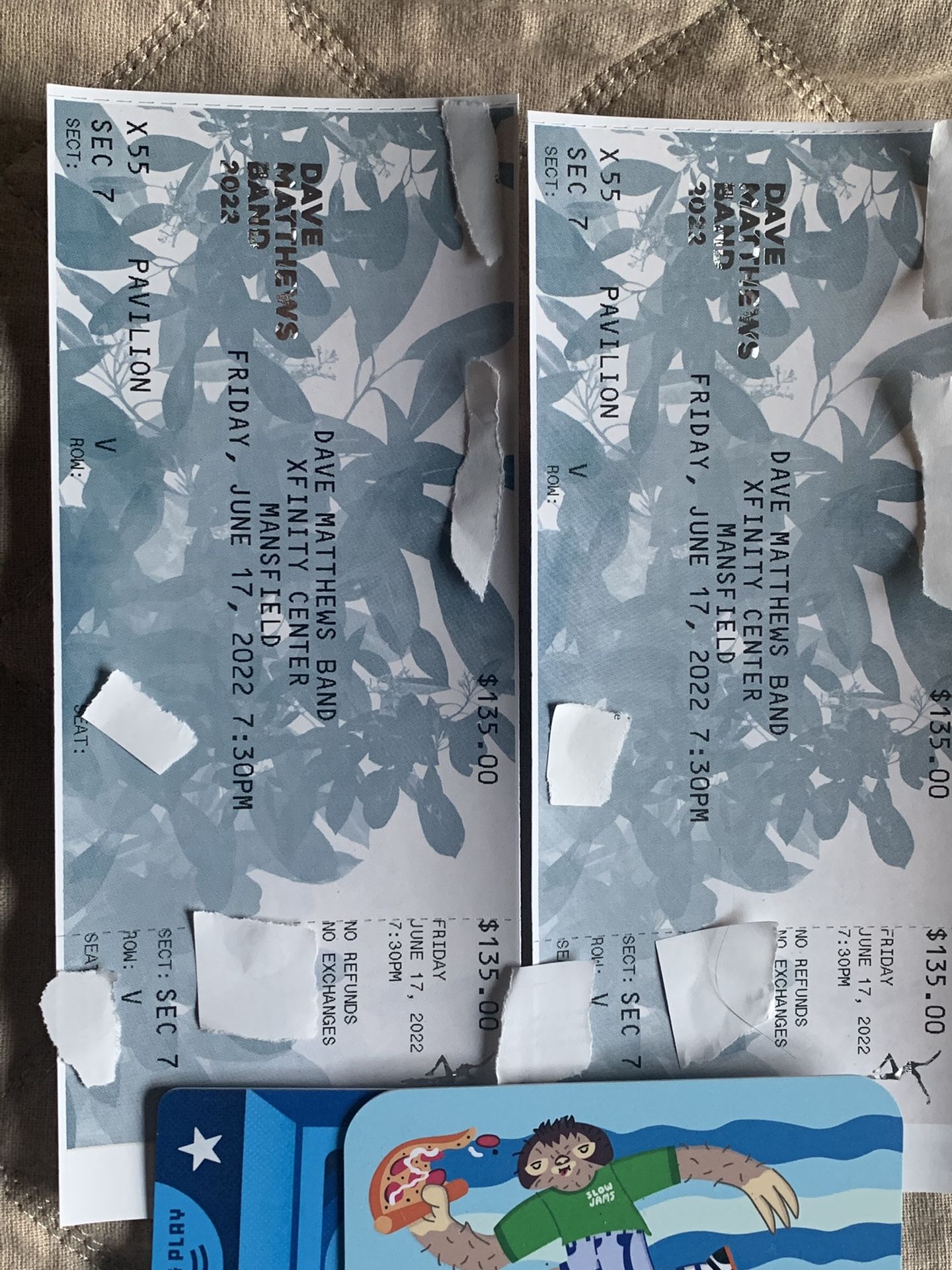 DMB 6/17/22 Mannsfield MA Sold Out Premium Pav Seats! Center Close!!