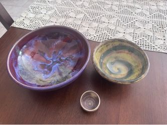 Various pottery bowls