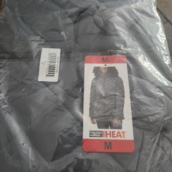 32 Degree Heat Womans Teal Puffer Jacket Size M