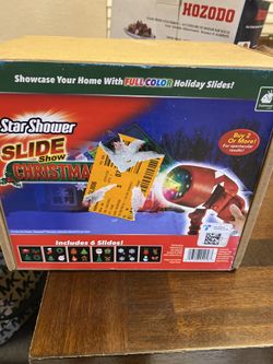 Star Shower Slide Show Christmas LED Holiday Projector. New