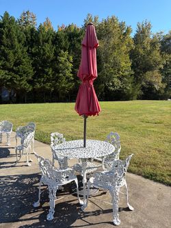 Antique metal furniture