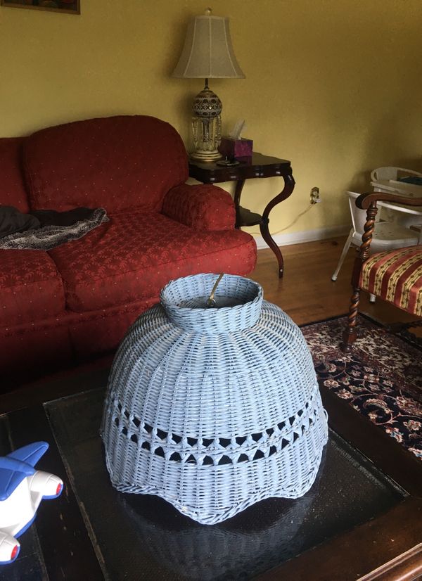 Vintage Wicker Light Fixture Antiques In Raleigh Nc Offerup