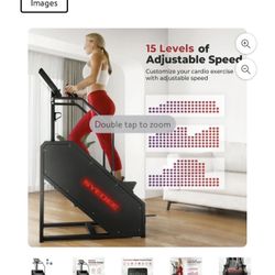 syedee Stair Machine with LED Screen, Stepmill Exercise Machine with 12 Workout Programs, 441 LBS Step Machine, 24-164 Steps/Minute(Black)